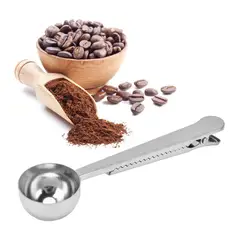 GENERICO - Cuchara Medidora Para Café Expreso Y Café Plateada