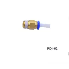 GENERICO - Acople Racor Teflon Ptfe Conector Neumatico Extrusor PC4-01