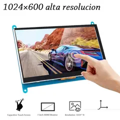 GENERICO - Pantalla Tactil Capacitiva Hdmi Raspberry Pi 7 Pulgadas Alta Resolucion 1024x600