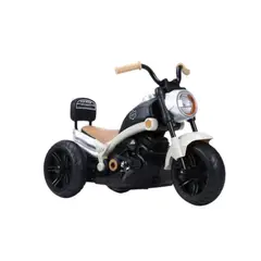 ROADMASTER - Moto Electrica Montable De 1A 5 Años Harley Blanca.