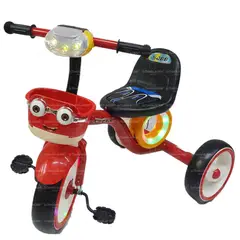 GENERICO - Triciclo Bebe Infantil Musical Paseador Oferta Minions Rojo