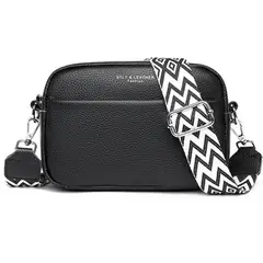 ART CREATION - Bolso Bandolera Cuero Mujer Color Negro