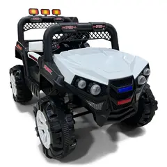 ROADMASTER - Camioneta Electrica Montable Jeep Campero Color Blanco_.