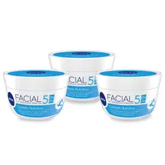 NIVEA - CREMA FACIAL CUIDADO NUTRITIVA X 100ml x3
