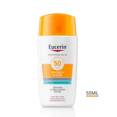 EUCERIN - Bloqueador Solar Hydro Fluid FPS50 + 50 ml