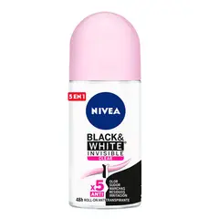 NIVEA - Desodorante Antimanchas para Mujer Black & White Invisible Clear Roll on 50 ml