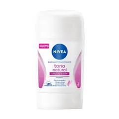 NIVEA - Desodorante Aclarante para Mujer Barra Tono Natural Efecto Satín Stick 50 g