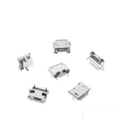 GENERICO - Conector Micro Usb Tipo B Receptor Hembra 5 Pin Socket