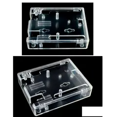 GENERICO - Caja Plastica Abs Arduino Uno Transparente Case Proteccion