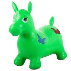 GENERICO - Juguete Inflable Saltarín Burrito Montable Musical VERDE