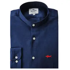 SALVADOR BEACHWEAR - Camisa Neru Salvador Azul Oscura