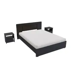 MADERKIT - Combo Cama Doble + 2 Mesas De Noche 01121-prm