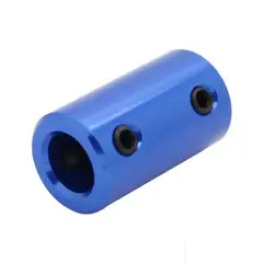GENERICO - Acople Rigido Aluminio Azul 5x5mm D14mm L25mm