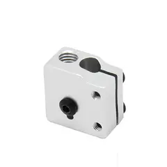 GENERICO - Bloque Aluminio Calefactor Extrusor Hotend Volcano 20x20x11mm