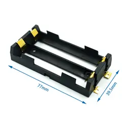 GENERICO - Porta Pila 18650 Portapila Porta Bateria Lipo Case 2 Slot Celdas