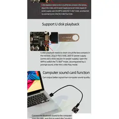 GENERICO - Receptor Audio Estereo Bluetooth 5.0 LOSSLESS XY-ABT 3.7-5V Sinilink