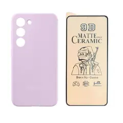GENERICO - Estuche Silicone Case Vidrio Cerámico Matte Para Samsung S23 Fe