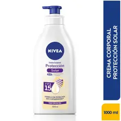 NIVEA - Crema Corporal Protección Solar Spf15 X 1000Ml