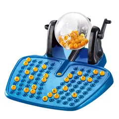 DAYOSHOP - Bingo Lotto Juego De Mesa + Balotera+ 90 Balotas + 48 Cartas