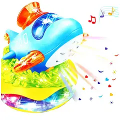 DAYOSHOP - Juguete De Avión Interactivo Musica Movimiento Baterias