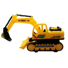 DAYOSHOP - Carro Vehiculo Constr Retro Excavadora Buldócer Juguete Niño