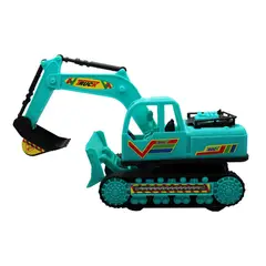 DAYOSHOP - Carro Vehiculo Constr Retro Excavadora Buldócer Juguete Niño