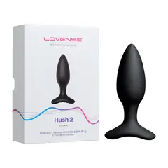 LOVENSE - Plug Anal Vibrador Hush 2 Talla S