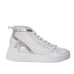ZAVATTY - Botin deportivo para mujer TACT928 BLANCO X PLATA