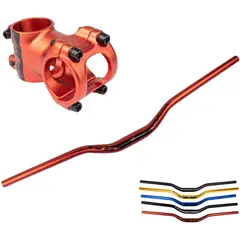 GW - Manubrio Espiga Bicicleta Mtb Aluminio Manillar Combo