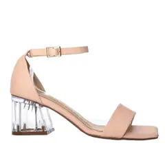 ZAVATTY - Sandalia tacon para mujer MP-386-Z586 NUDE GOLOSINA
