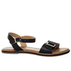 ZAVATTY - Sandalia plana para mujer V1030-Z84 NEGRO GRAVADO
