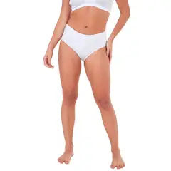 SANTANA - Panty Semi Clásico Mujer Blanco