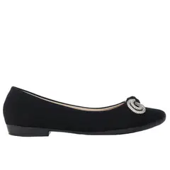 ZAVATTY - Baleta para mujer 145-Z597 NEGRO NOBUCK