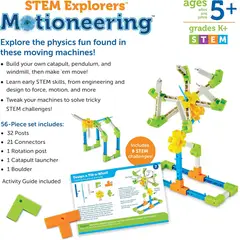 LEARNING RESOURCES - Juego Didáctico Bloques De Construcción Stem 56 Piezas Niños