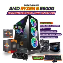 AMD - TORRE GAMER RYZEN 5 5600G /32GB RAM /RX6600 8GB /1TB SSD /BOARD A520