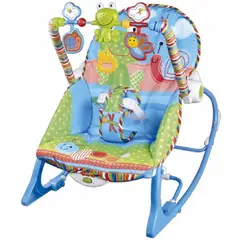 IBABY - Silla Vibradora y Musical para Bebé Crece Conmigo Azul