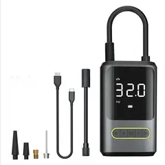 GENERICO - Compresor Portable Luces Led Powerbank Carro Moto Balon