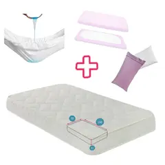 IKSA - Combo Colchón 5 piezas para cuna de 110x70x11