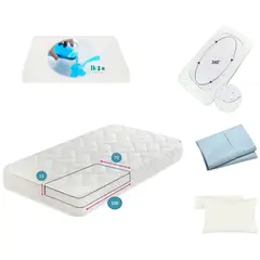 IKSA - Combo Colchón 5 piezas para cuna de 100x70x11