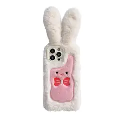 GENERICO - Forro Funda Peluche Orejas Para ¡Phone 13 Pro