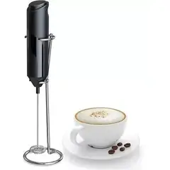 GENERICO - Batidor electrico portatil mezclador leche espuma + soporte