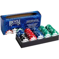 BICYCLE - Fichas Poker Profesional 8 Gram Clay 100 Chips Casino