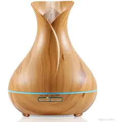 NOVA - Difusor de aromas 400 ml ultrasónico humidificador aromaterapia luz led + control remoto