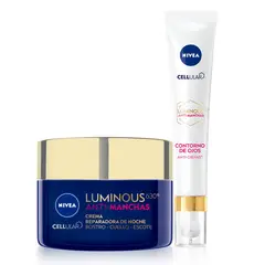 NIVEA - Combo Luminous ANTIMANCHAS contorno de ojos y crema de noche