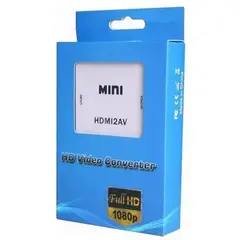 GENERICO - Convertidor adaptador de hdmi a rca video version 1080p