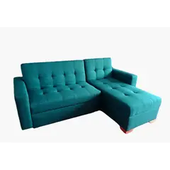 GENERICO - Sofa Cama sala Inzumo turquesa multifuncional con baul