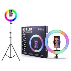 NOVA - Aro rgb luz colores lampara led ajustable control + tripode