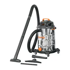 TRUPER - Aspiradora de 16gal en acero inoxidable sólidos-líquidos