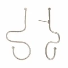 ENIGMA - Aretes Topo Espirales Plateados_.