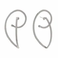 ENIGMA - Aretes Topo Vibras Plateados